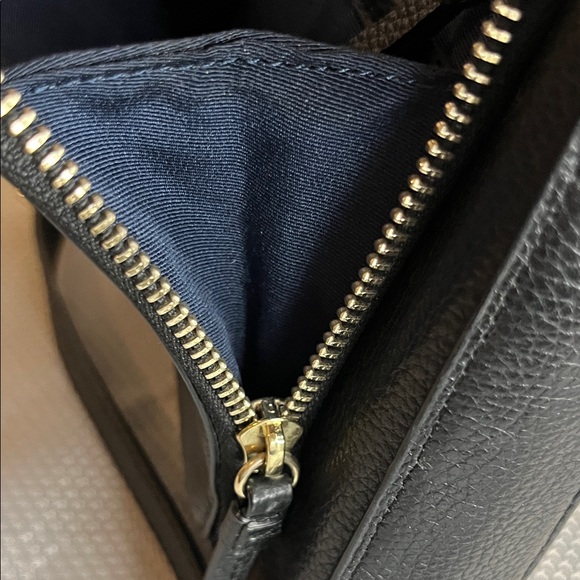 Cole Haan Black Leather Shoulder Bag - Picture 6 of 9